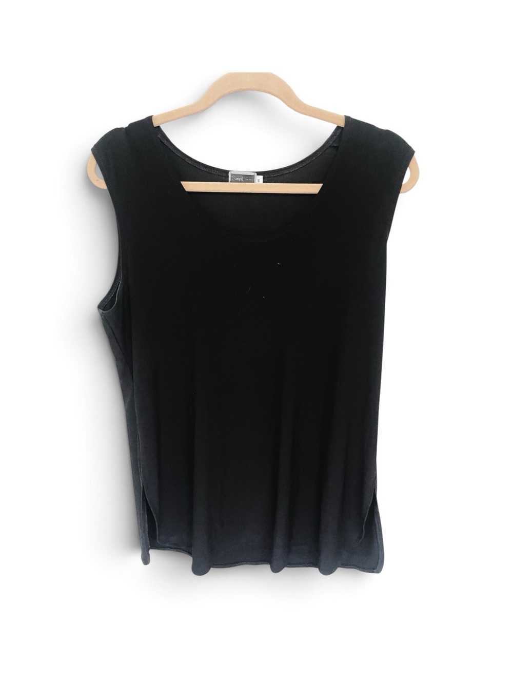 Sympli Sleeveless Black Top